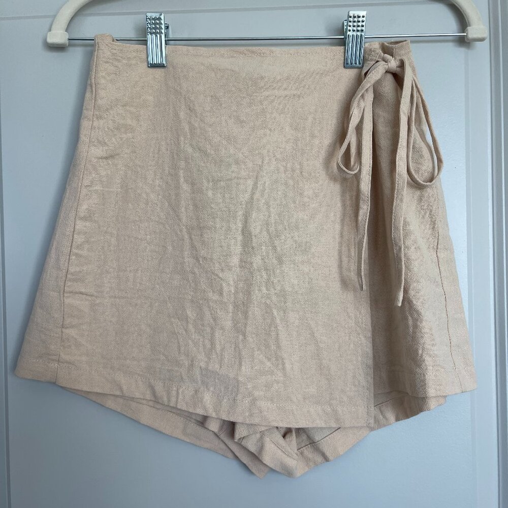 Tan Wrap Skort